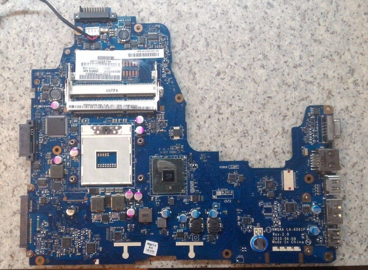 K000104250 Toshiba Satellite A665 motherboard LA-6061P - Click Image to Close